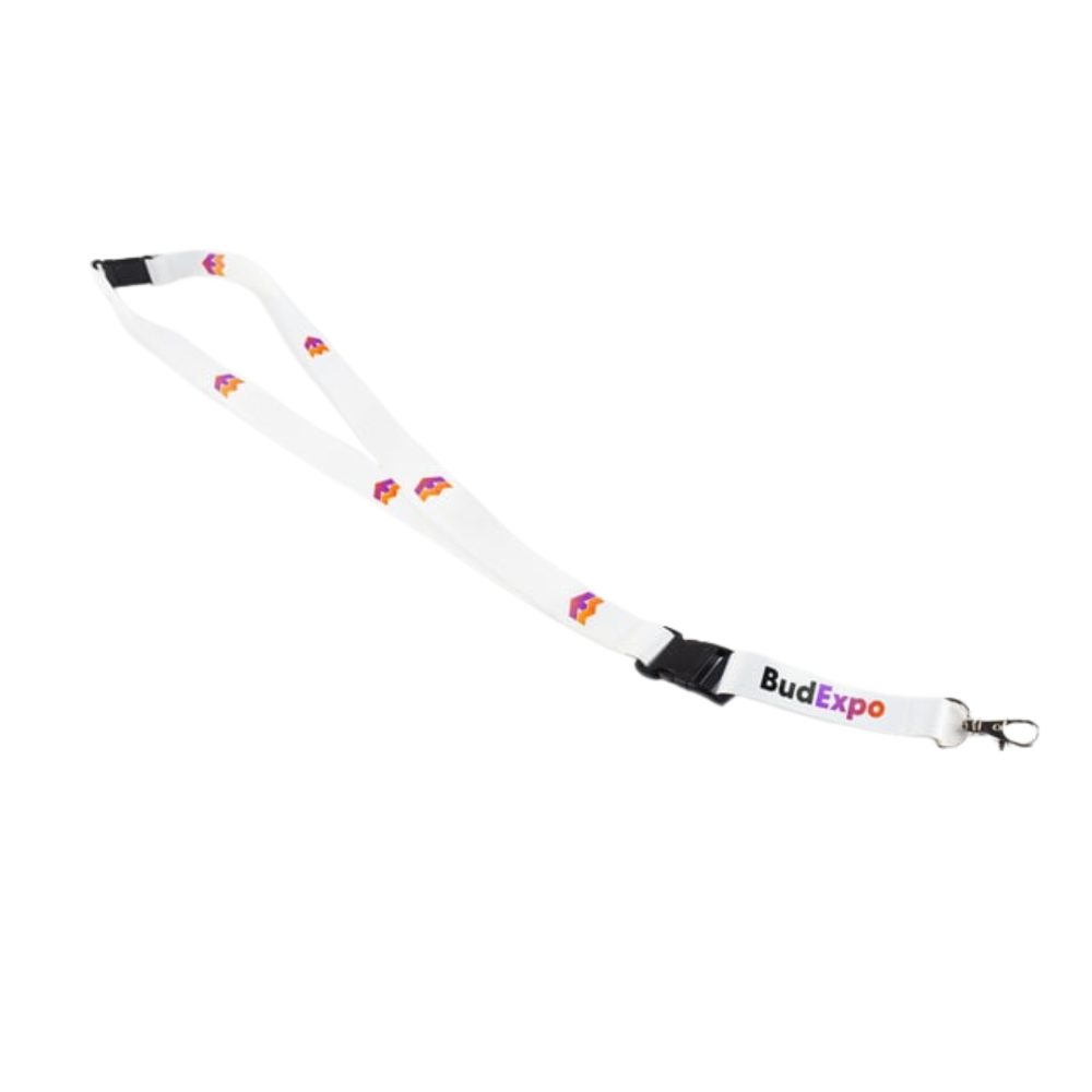 Smycze reklamowe (karabinek + klamerka + bezpiecznik)